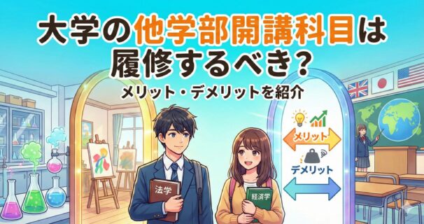 大学の他学部開講科目は履修するべき？メリット・デメリットを紹介