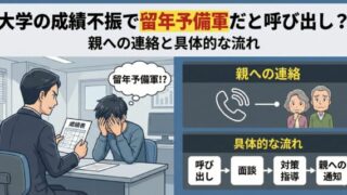 大学の成績不振で留年予備軍だと呼び出し？親への連絡と具体的な流れ