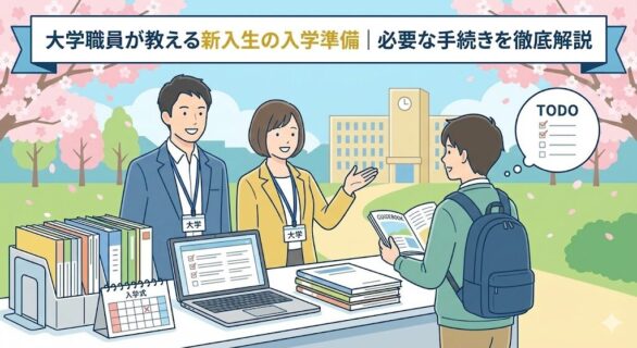 大学職員が教える新入生の入学準備｜必要な手続きを徹底解説